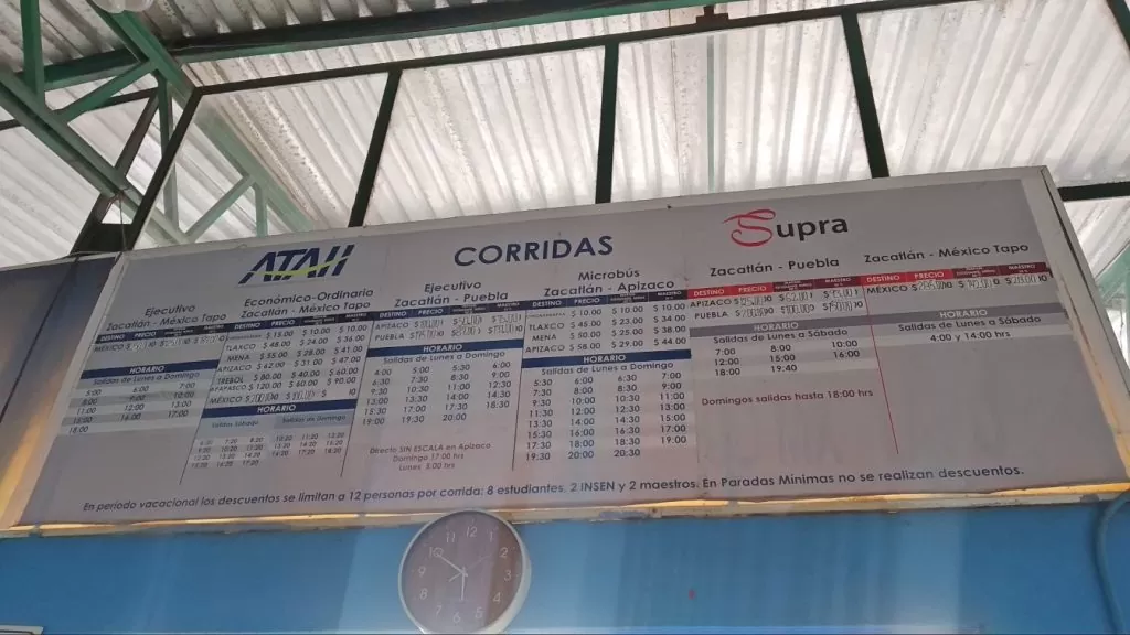 Estación bus Zacatlán